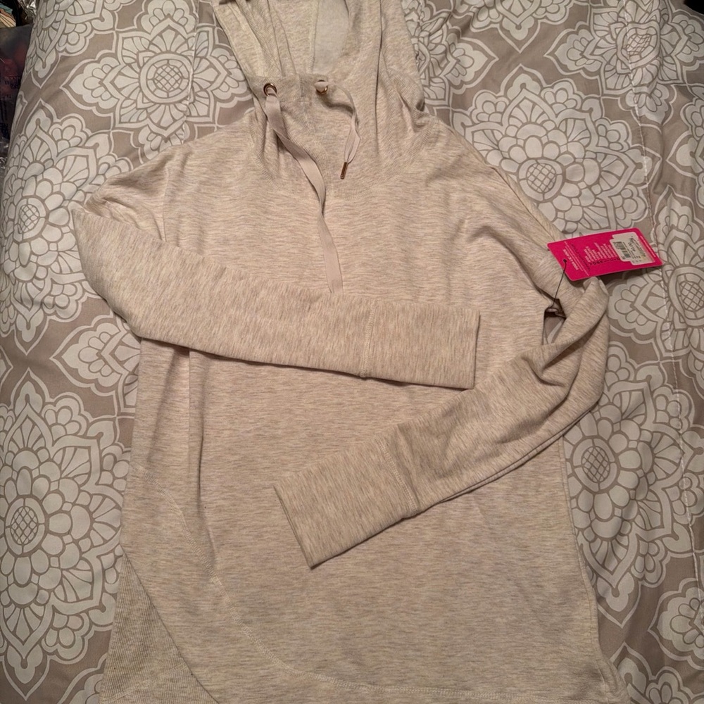 Yogalicious Funnel/Cowl Neck Hoodie Women’s Size XS Pullover Sweatshirt